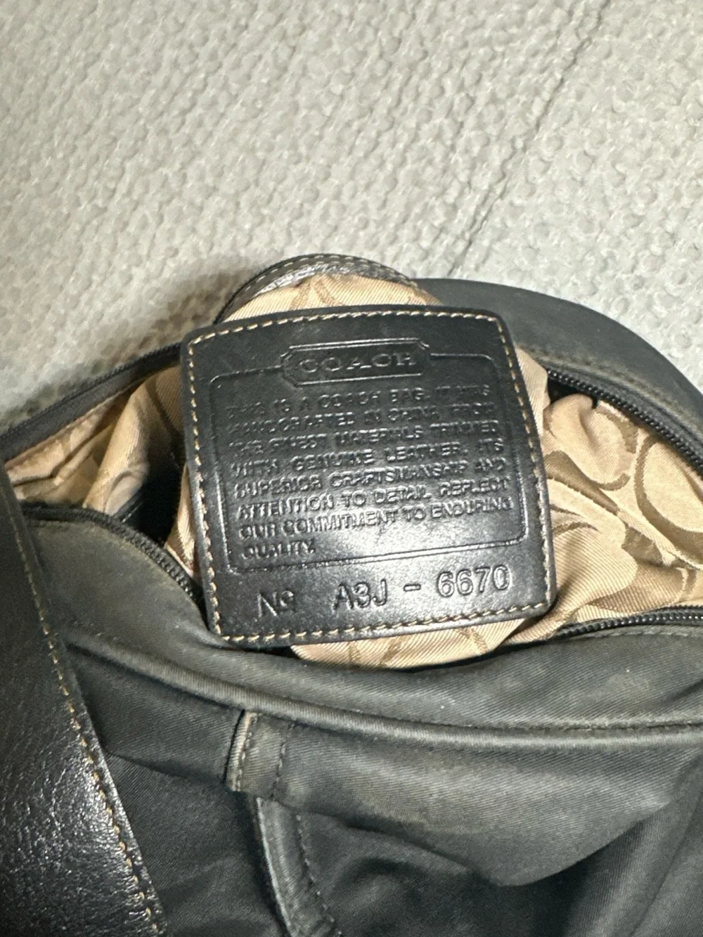 Coach Black Crossbody Hobo Bag